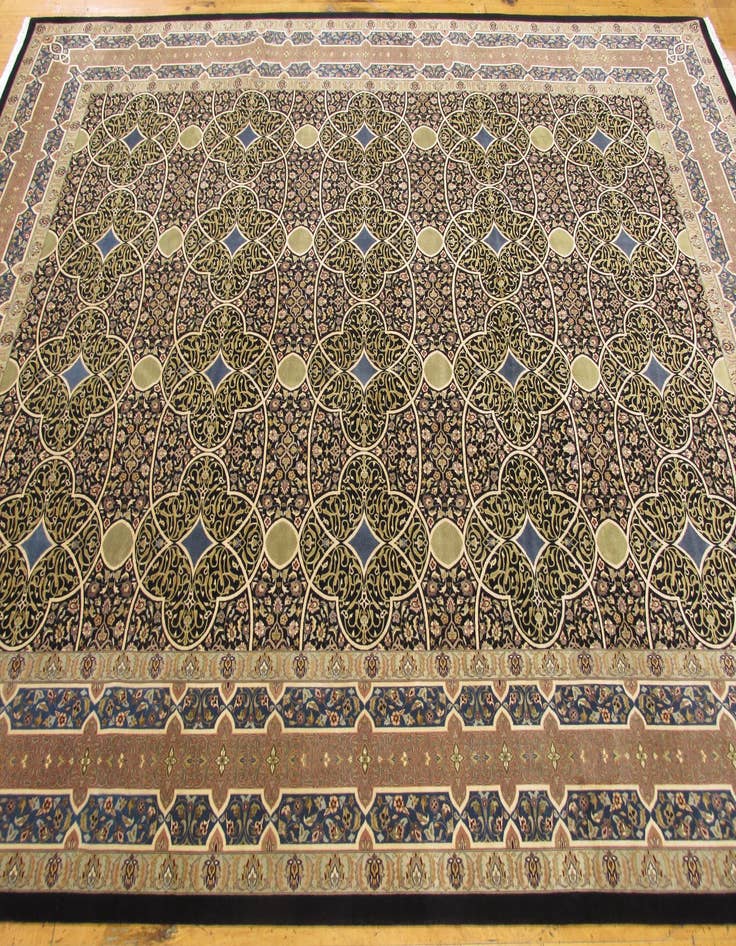 Detail image of  9' x 12' 1  Hand Knotted Tabriz Hadji Jalili Oriental Rug