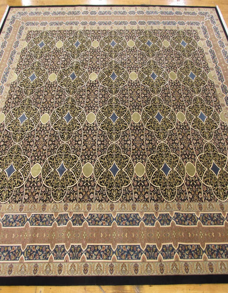 Detail image of  9' x 12' 1  Hand Knotted Tabriz Hadji Jalili Oriental Rug