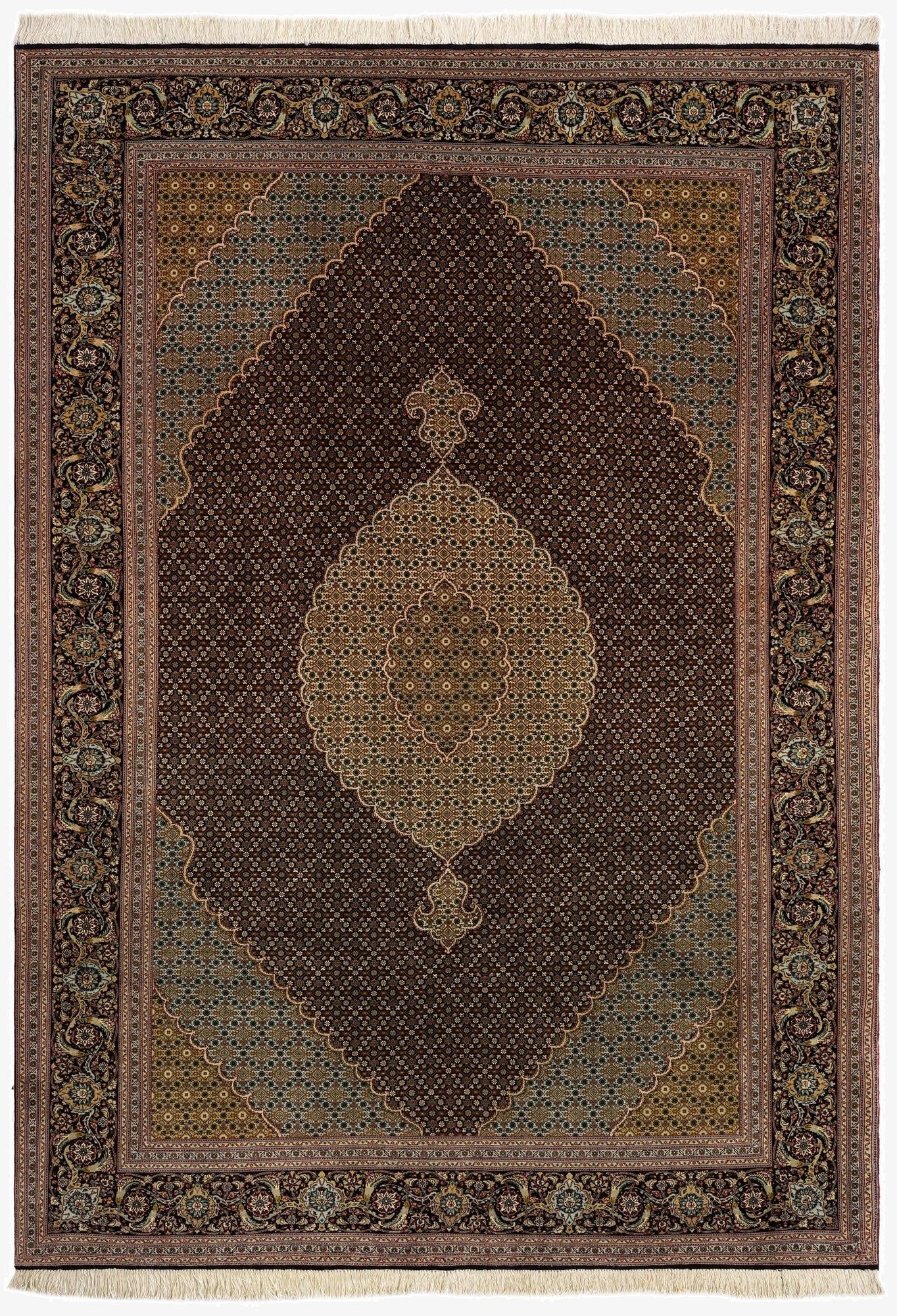  6' 8 x 9' 9 Tabriz Mahi Rug
