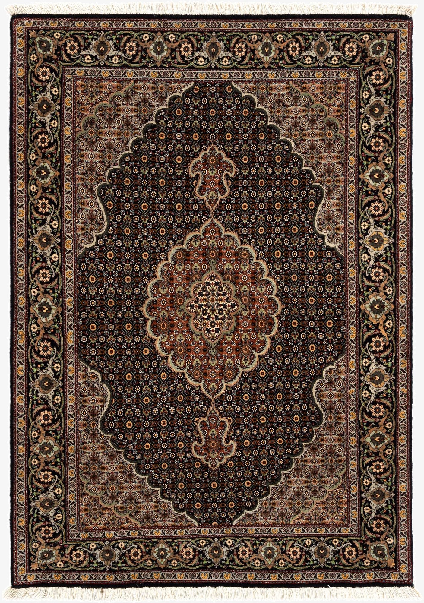  3' 6 x 5' Tabriz Mahi Rug