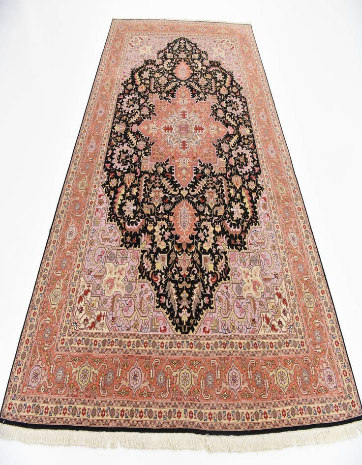 Detail image of  6' 6 x 10'  Hand Knotted Tabriz Persian Rug