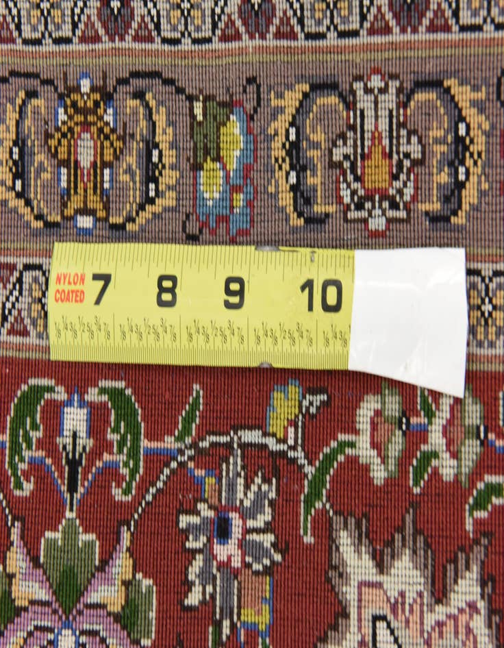 Detail image of  6' 6 x 10'  Hand Knotted Tabriz Persian Rug