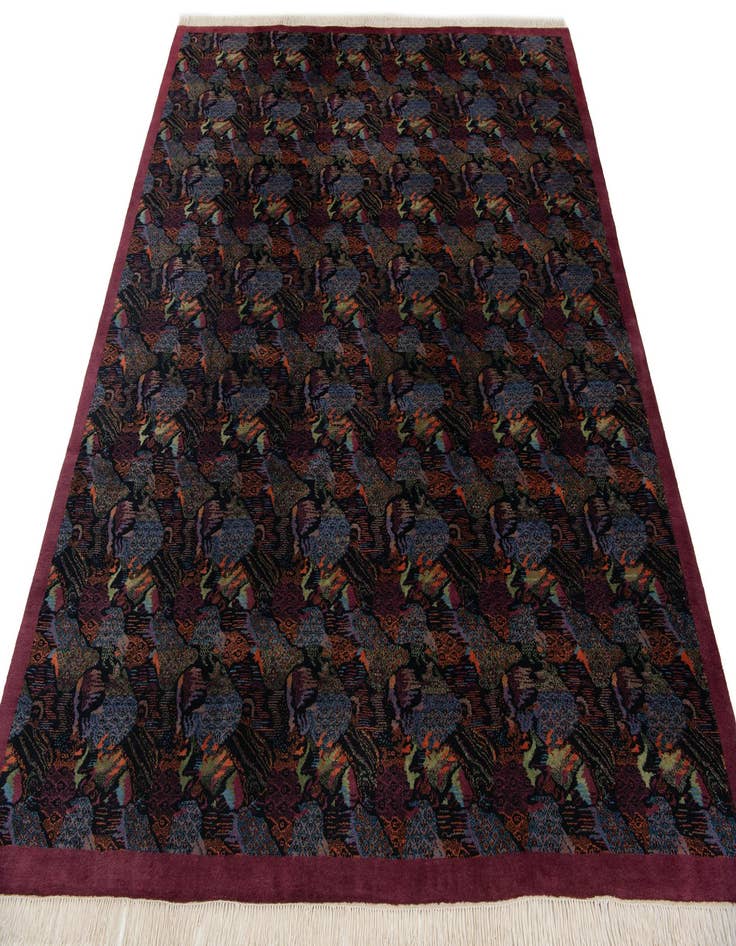 Detail image of  7' 10 x 9'  Hand Knotted Tibet Wool Rug