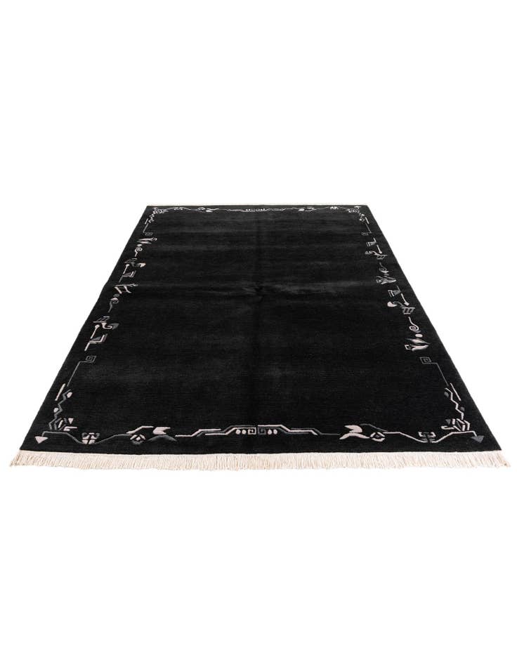 Detail image of  5' 7 x 7' 5  Hand Knotted Tibet Wool Rug