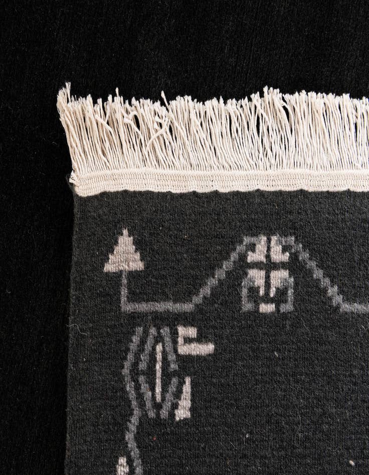Detail image of  5' 7 x 7' 5  Hand Knotted Tibet Wool Rug
