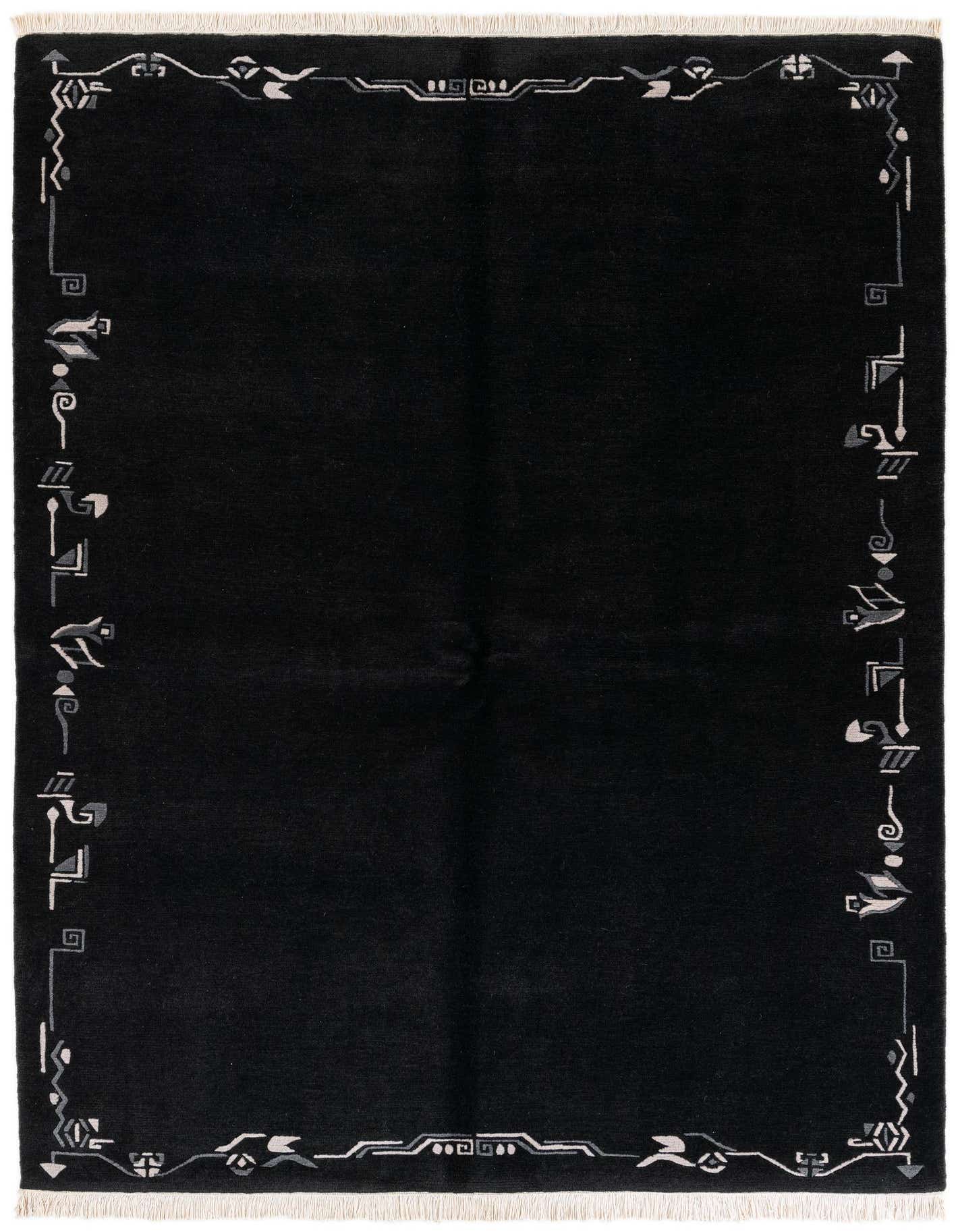 Primary image  5' 7 x 7' 5  Hand Knotted Tibet Wool Rug