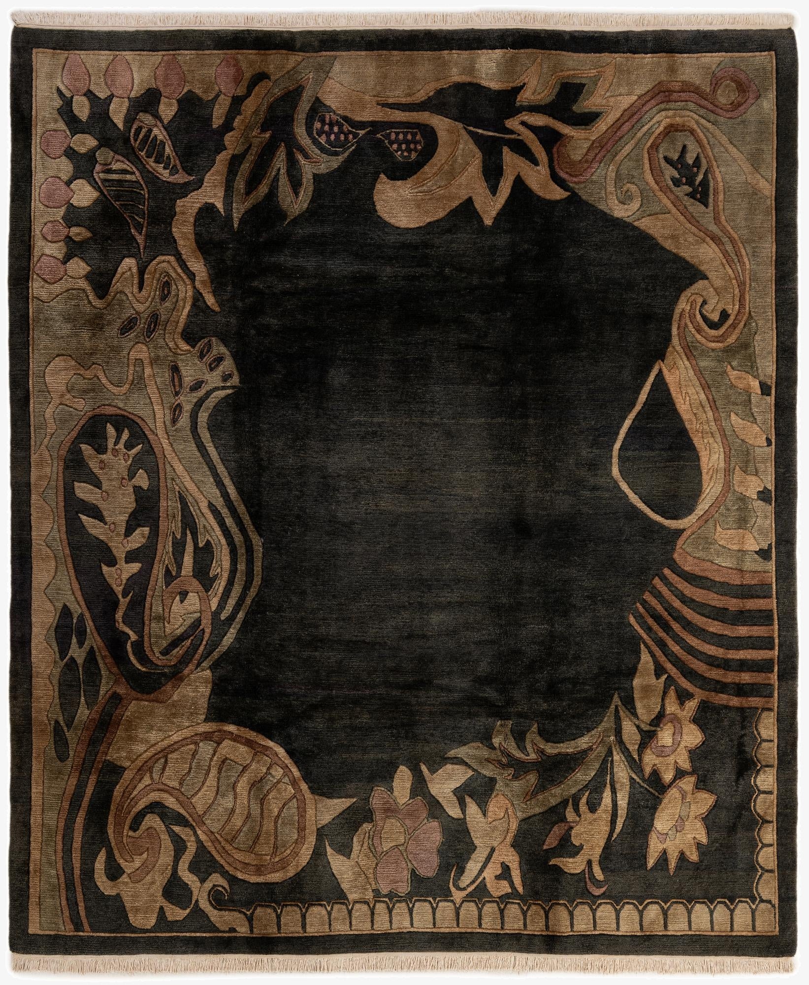  8' 3 x 9' 6  Hand Knotted Tibet Wool Rug