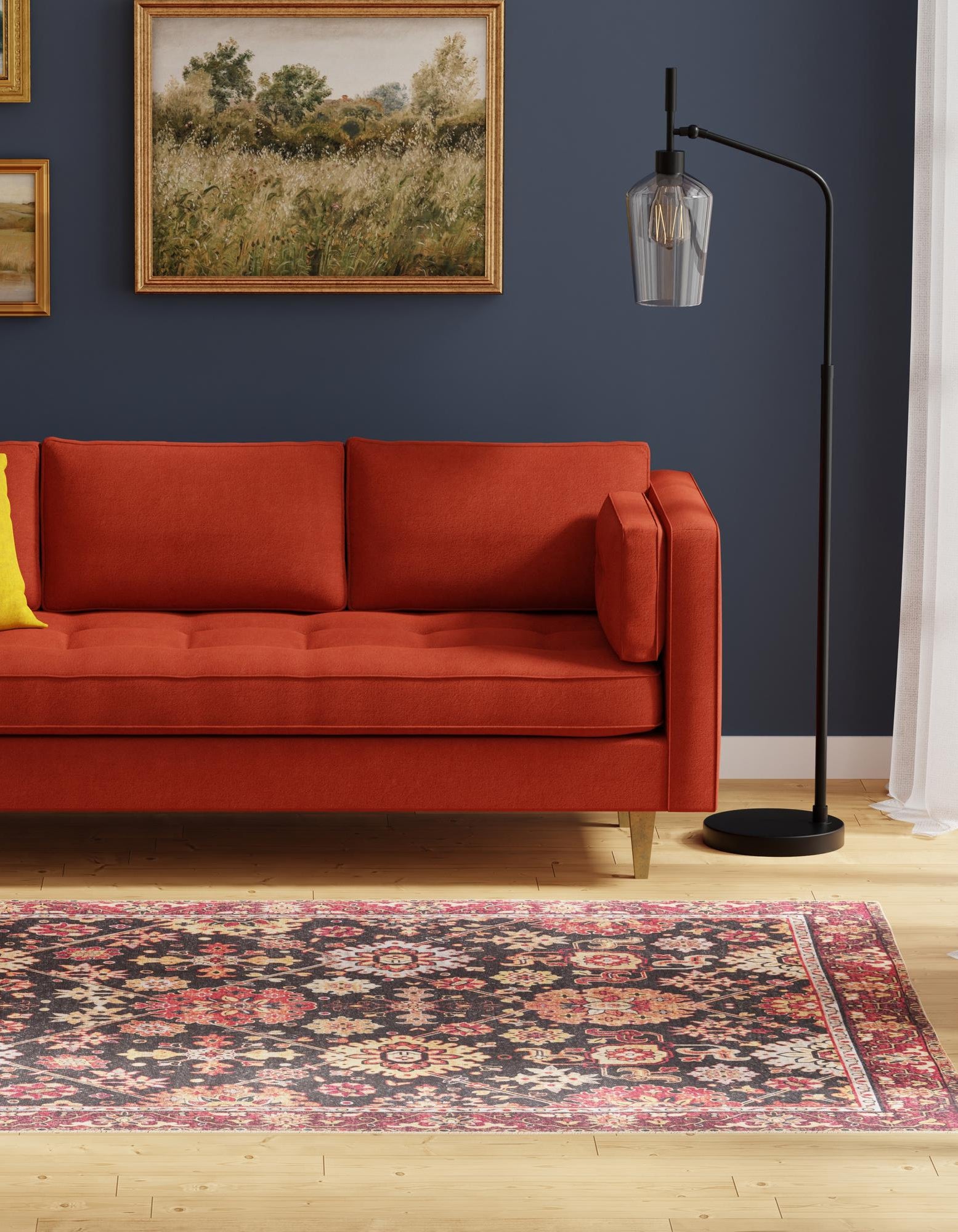 Black 6' 1 x 9' Timeless Rug | Rugs.com