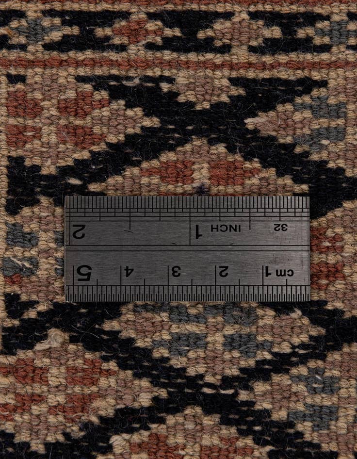 Detail image of  2' 8 x 4' 2  Hand Knotted Torkaman Persian Wool Rug