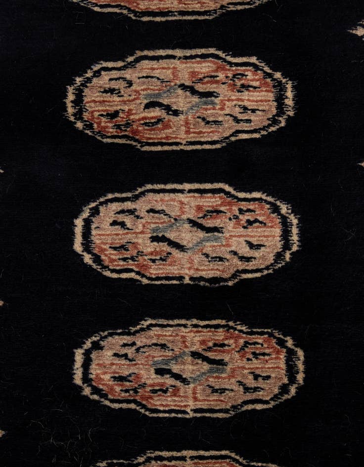 Detail image of  2' 8 x 4' 2  Hand Knotted Torkaman Persian Wool Rug