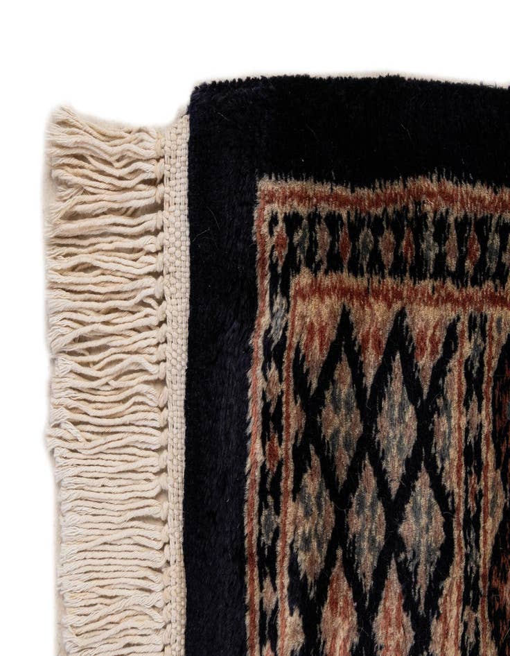 Detail image of  2' 8 x 4' 2  Hand Knotted Torkaman Persian Wool Rug