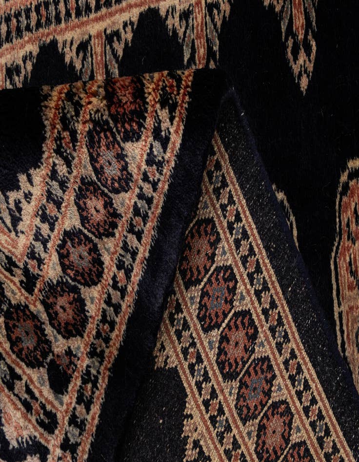 Detail image of  2' 8 x 4' 2  Hand Knotted Torkaman Persian Wool Rug