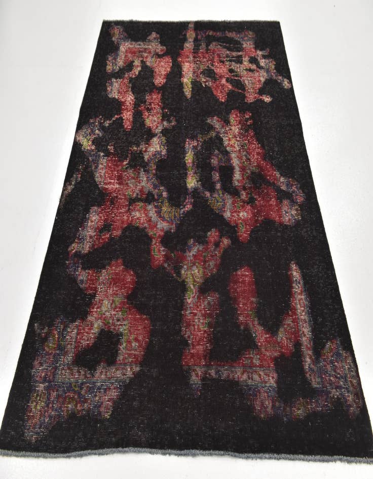 Detail image of  4' 8 x 6' 5  Hand Knotted Ultra Vintage Persian Wool Rug