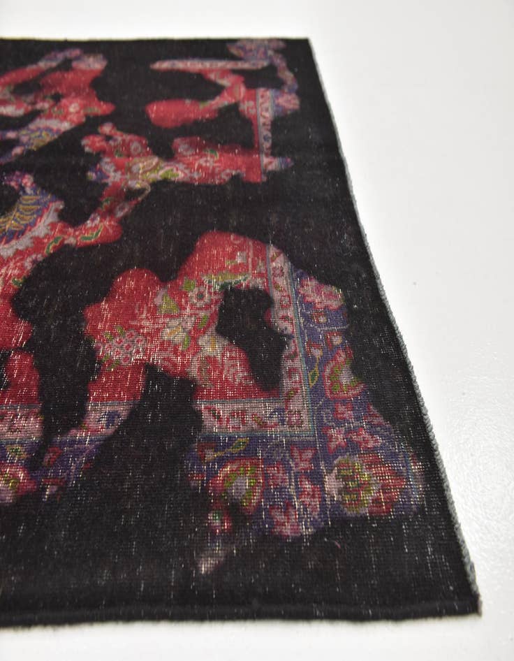 Detail image of  4' 8 x 6' 5  Hand Knotted Ultra Vintage Persian Wool Rug