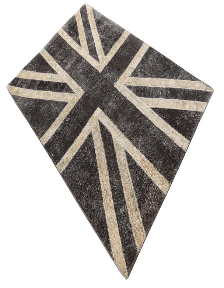 Detail image of  4' x 5' 10  Hand Knotted Ultra Vintage Persian Wool Rug