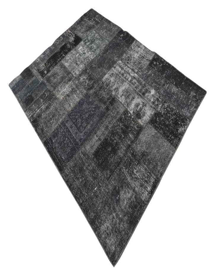 Detail image of  5' x 7'  Hand Knotted Ultra Vintage Persian Wool Rug