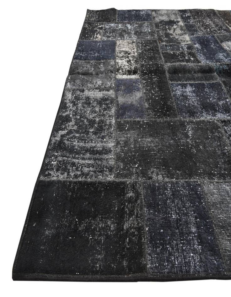 Detail image of  5' 8 x 8'  Hand Knotted Ultra Vintage Persian Wool Rug