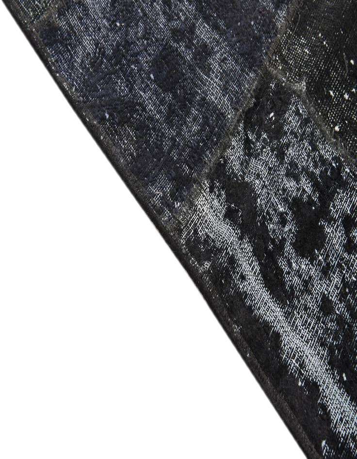 Detail image of  5' 8 x 8'  Hand Knotted Ultra Vintage Persian Wool Rug