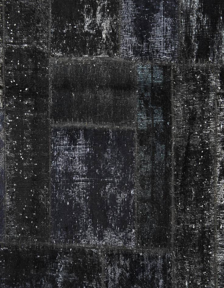 Detail image of  5' 8 x 8'  Hand Knotted Ultra Vintage Persian Wool Rug