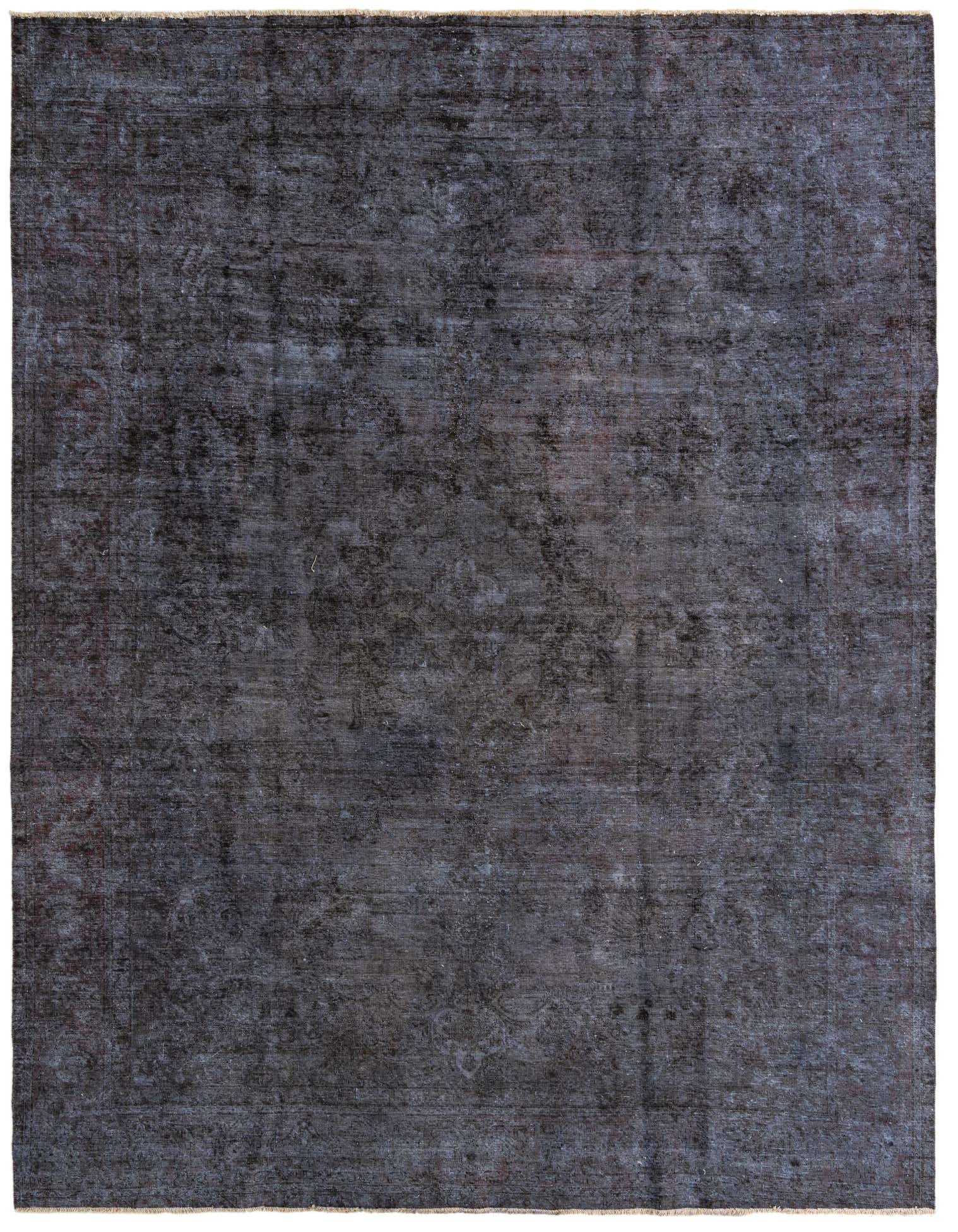 A 9x11 rectangular indoor rug from the Ultra Vintage collection, featuring a faded black Persian-style medallion pattern with a flat pile.