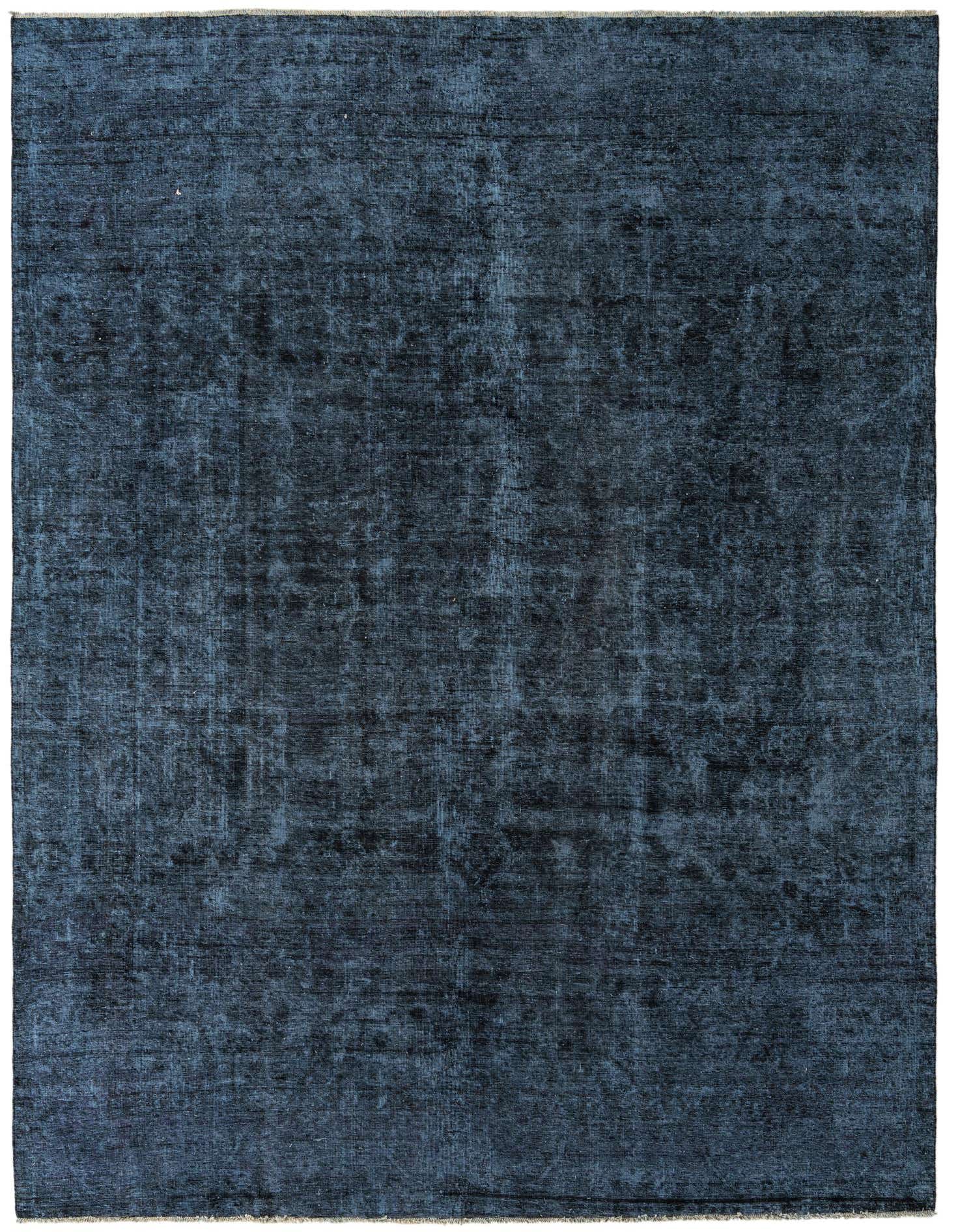 A 9x12 rectangular Ultra Vintage rug in deep black, featuring a subtle, distressed Persian-style pattern, perfect for a modern living room.
