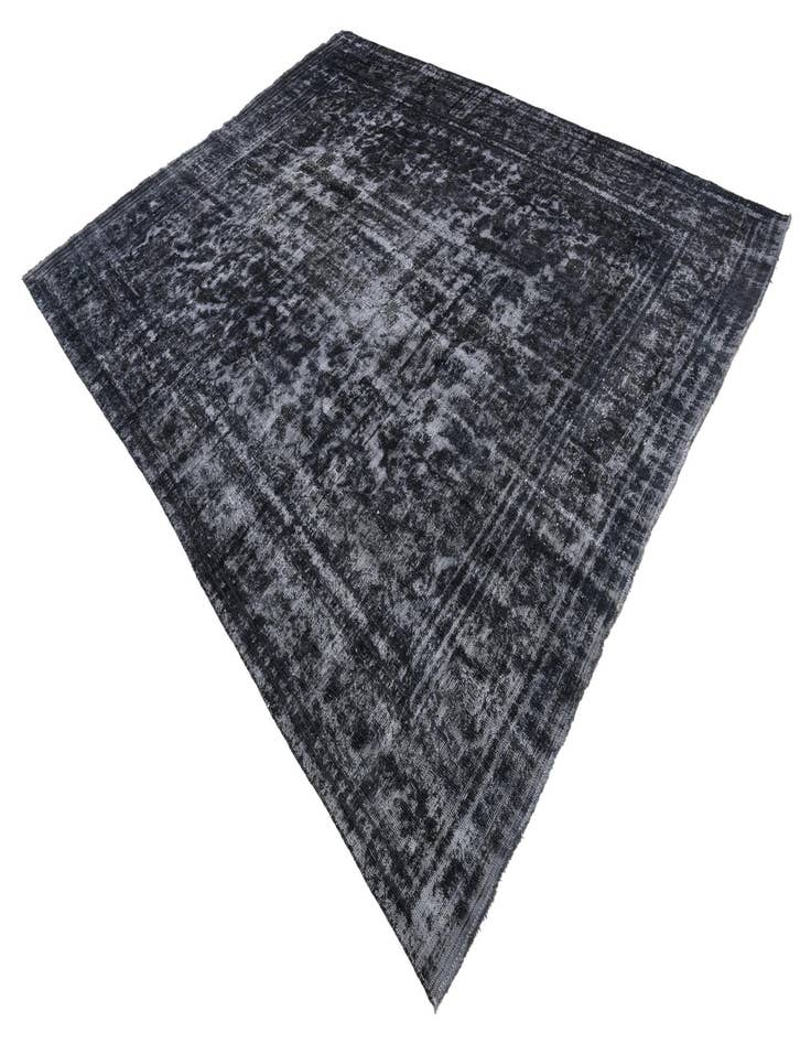 Detail image of  9' 3 x 12'  Hand Knotted Ultra Vintage Persian Wool Rug