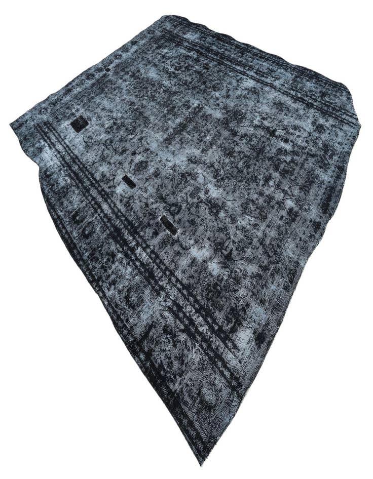 Detail image of  9' x 10' 7  Hand Knotted Ultra Vintage Persian Wool Rug