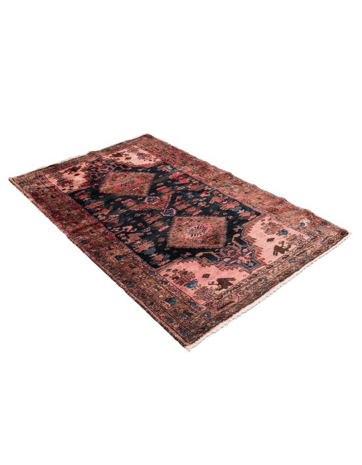 Detail image of  3' 6 x 5' 6  Hand Knotted Ultra Vintage Persian Wool Rug