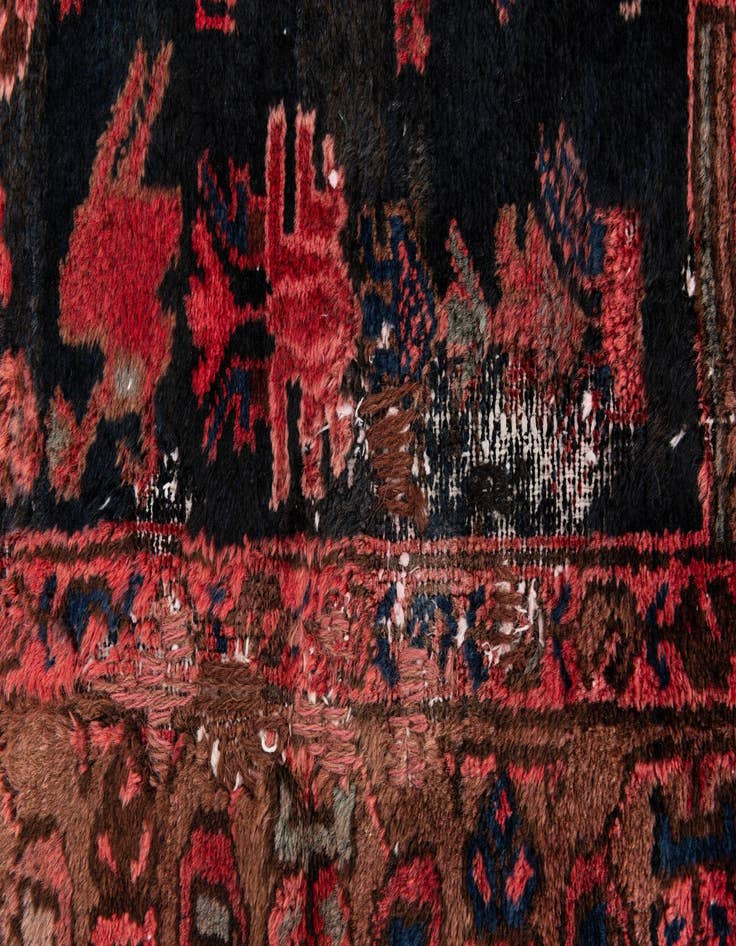 Detail image of  3' 6 x 5' 6  Hand Knotted Ultra Vintage Persian Wool Rug