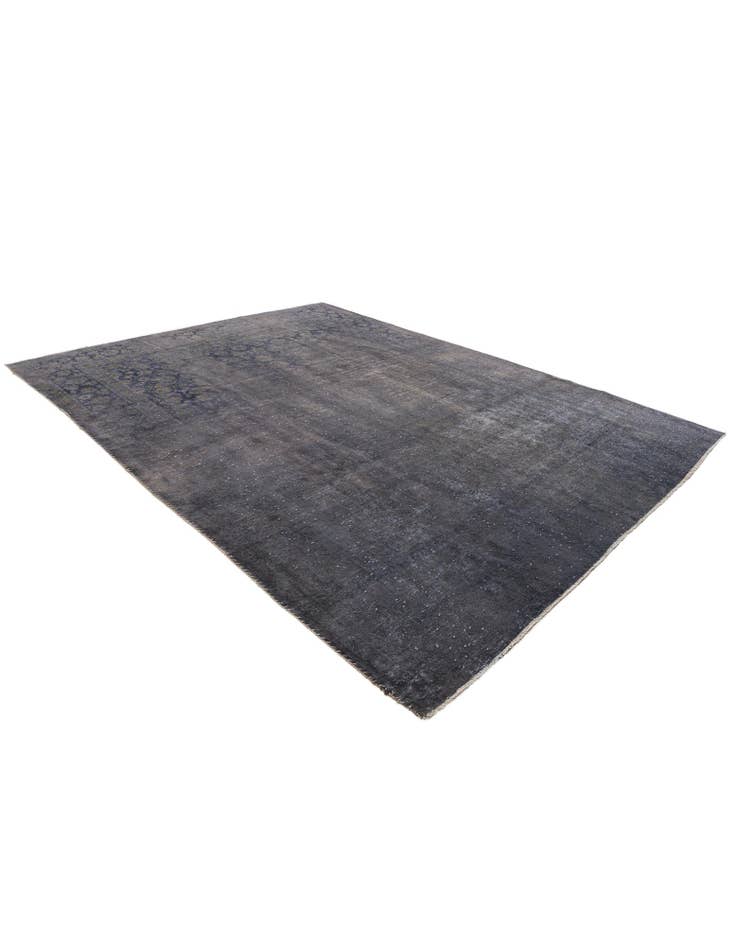 Detail image of  9' 9 x 13'  Hand Knotted Ultra Vintage Persian Wool Rug