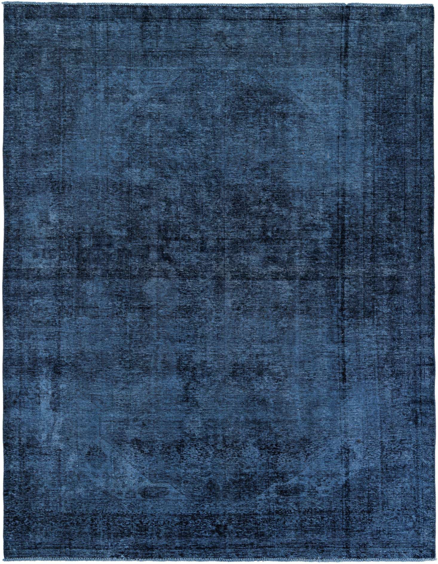 A rectangular 8x11 Ultra Vintage rug in deep black with a subtle, distressed Persian medallion pattern, suitable for a living room.