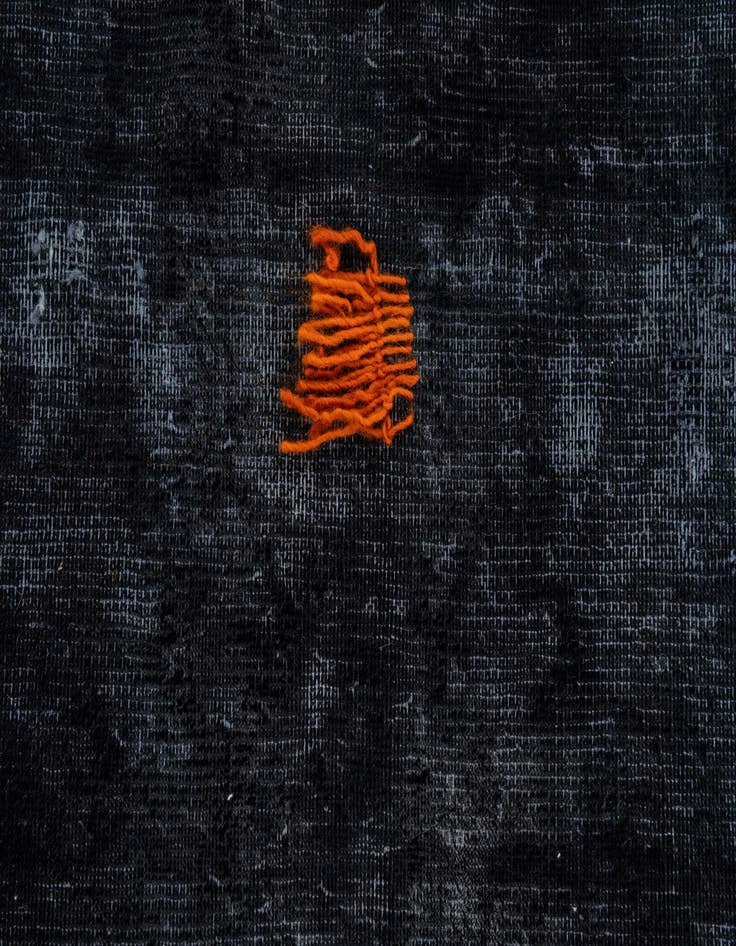 Detail image of  7' 1 x 8' 7  Hand Knotted Ultra Vintage Persian Wool Rug