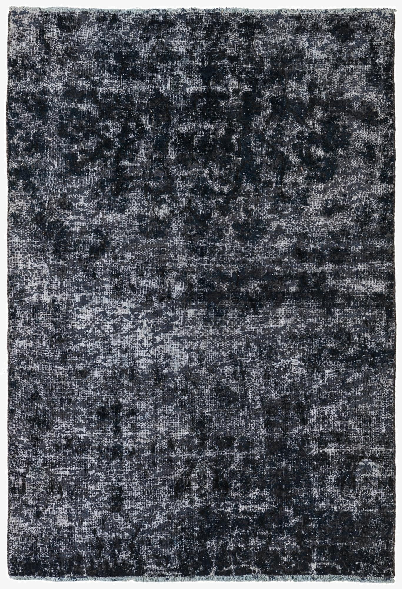  4' 2 x 6' 1  Hand Knotted Ultra Vintage Persian Wool Rug