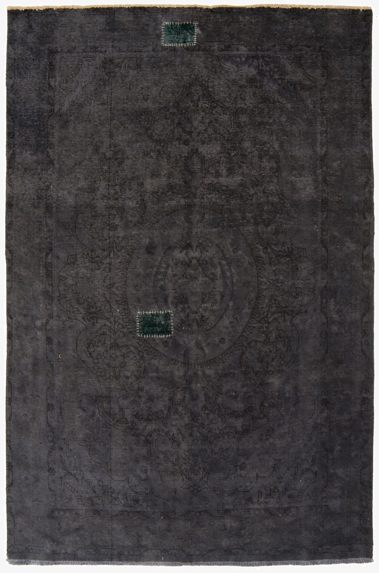  6' 7 x 9' 8  Hand Knotted Ultra Vintage Persian Wool Rug