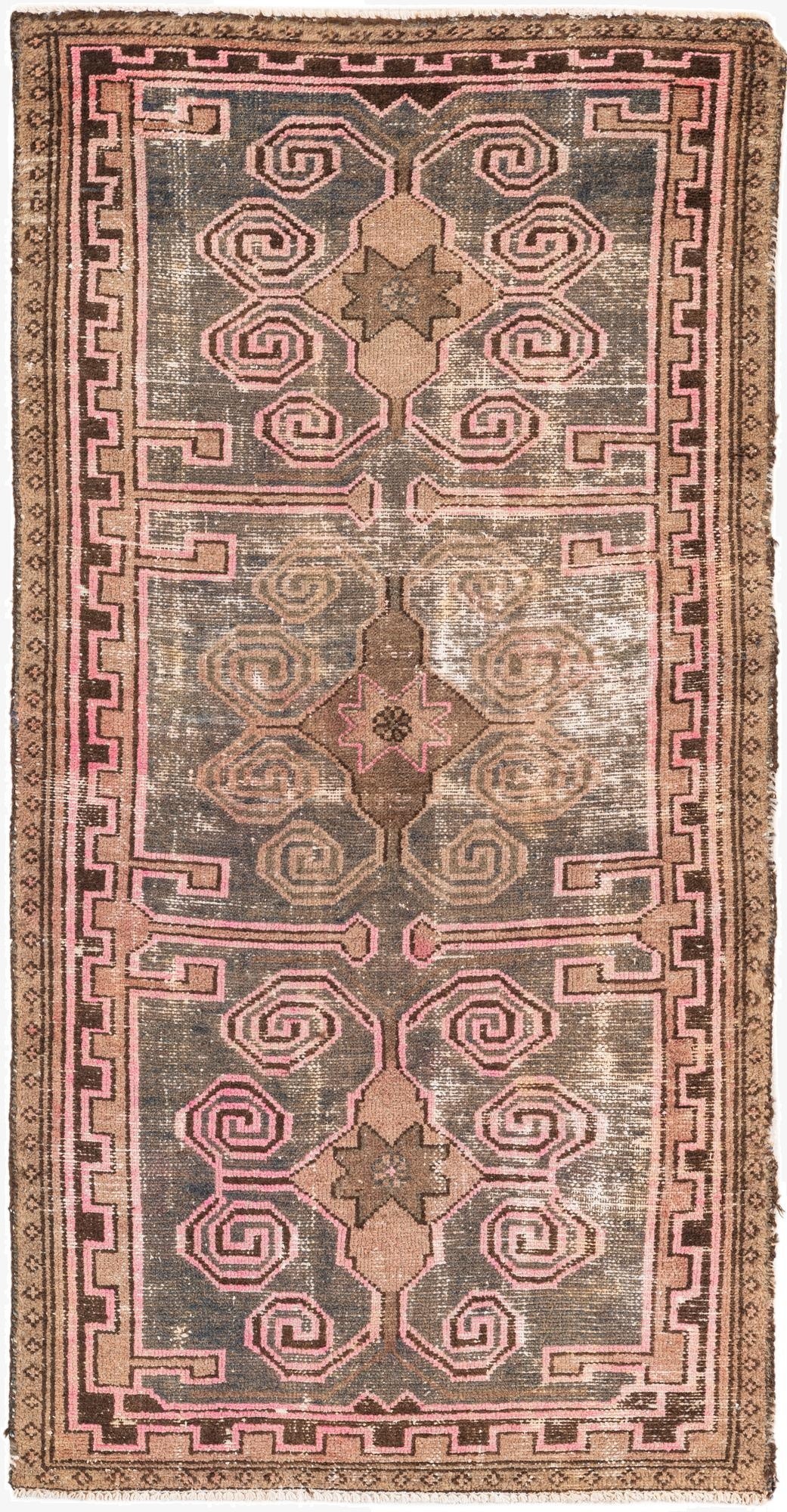  2' 9 x 5' 8  Hand Knotted Ultra Vintage Persian Wool Rug