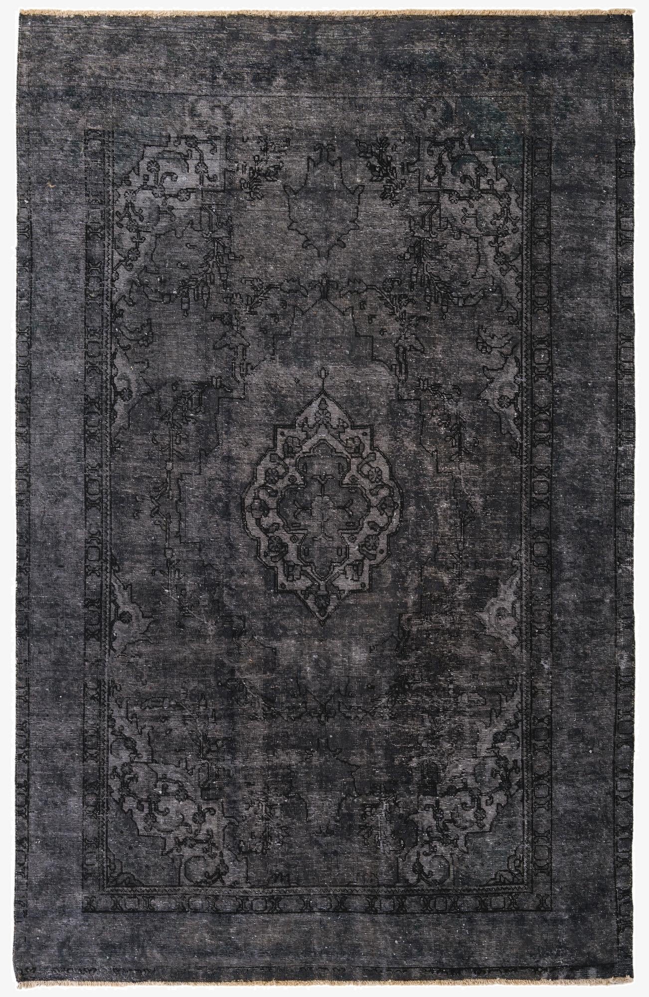  7' 5 x 11' 5  Hand Knotted Ultra Vintage Persian Wool Rug