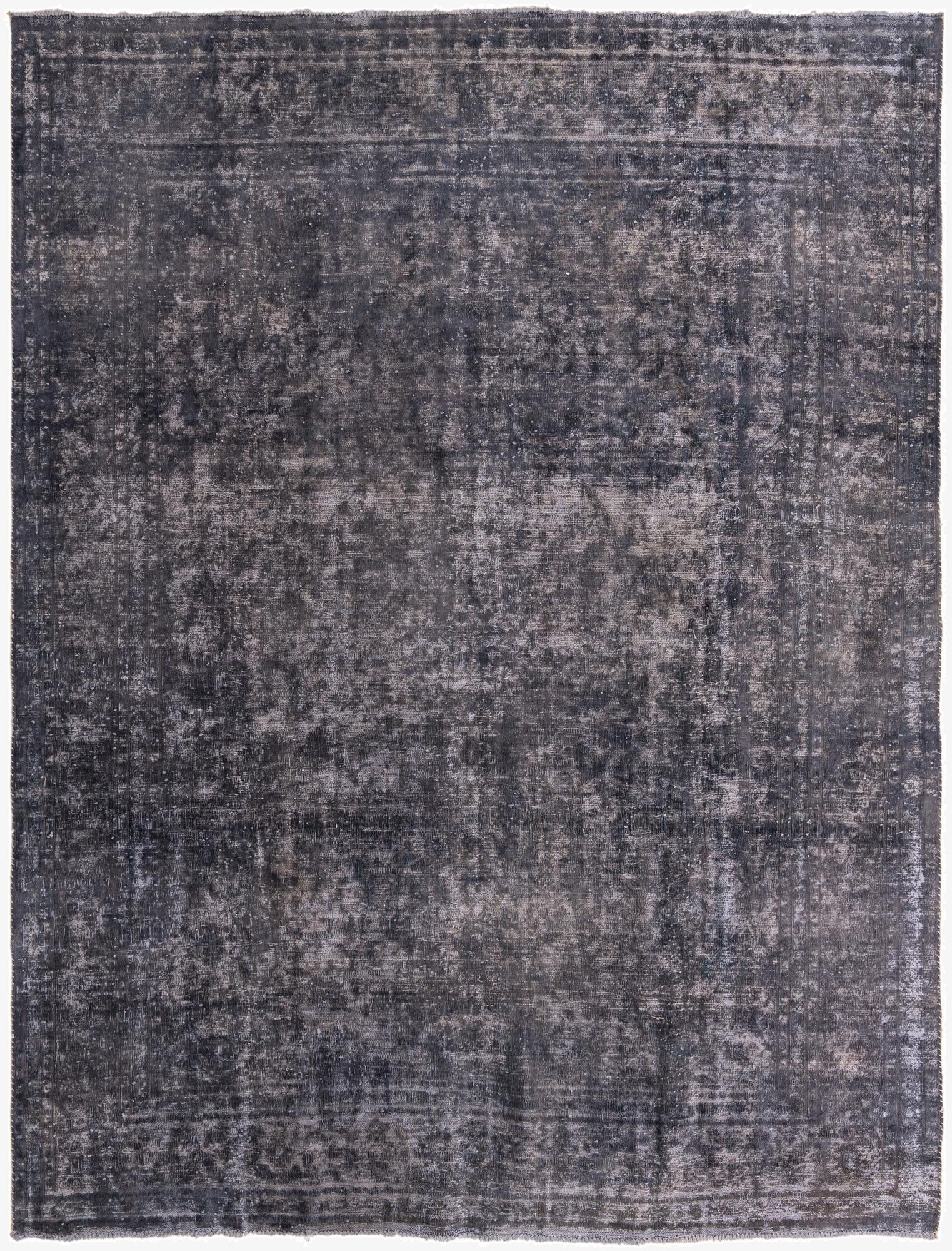  9' 3 x 12' 1  Hand Knotted Ultra Vintage Persian Wool Rug