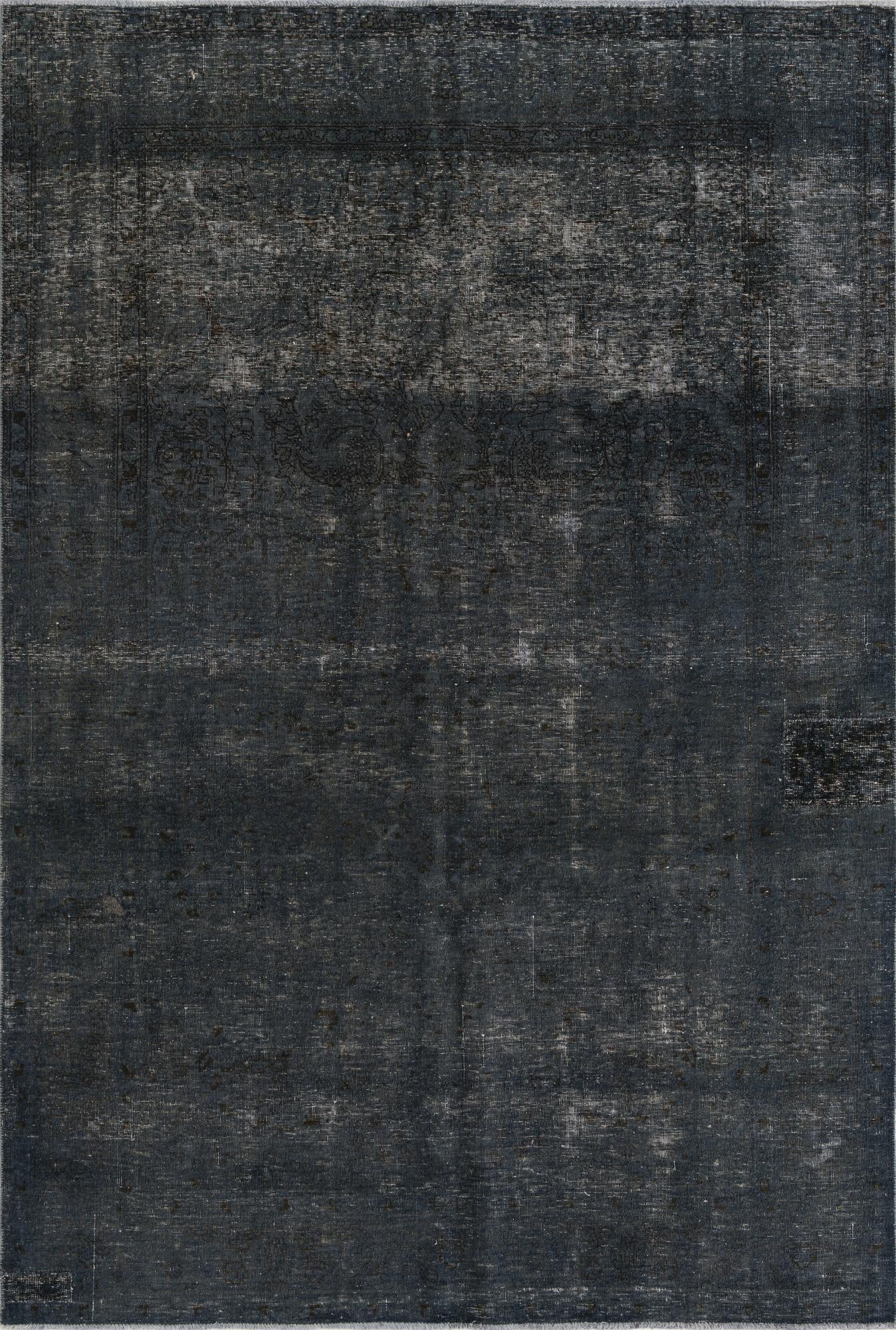  6' 7 x 9' 7  Hand Knotted Ultra Vintage Persian Wool Rug