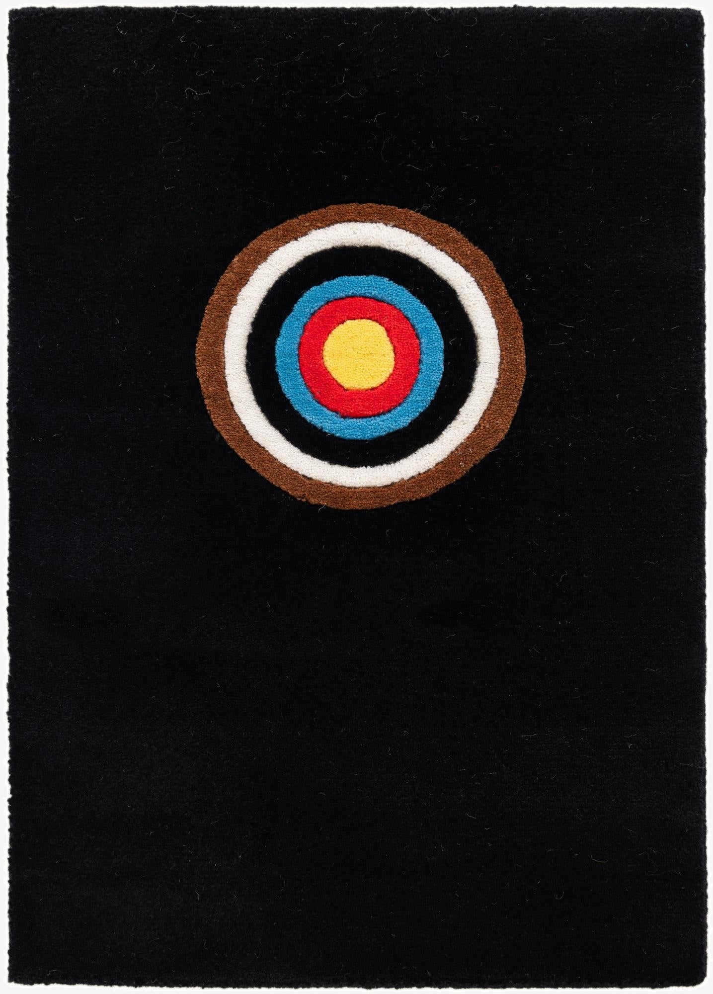  1' 4 x 2'  Hand Knotted WM Brown Driver Rug