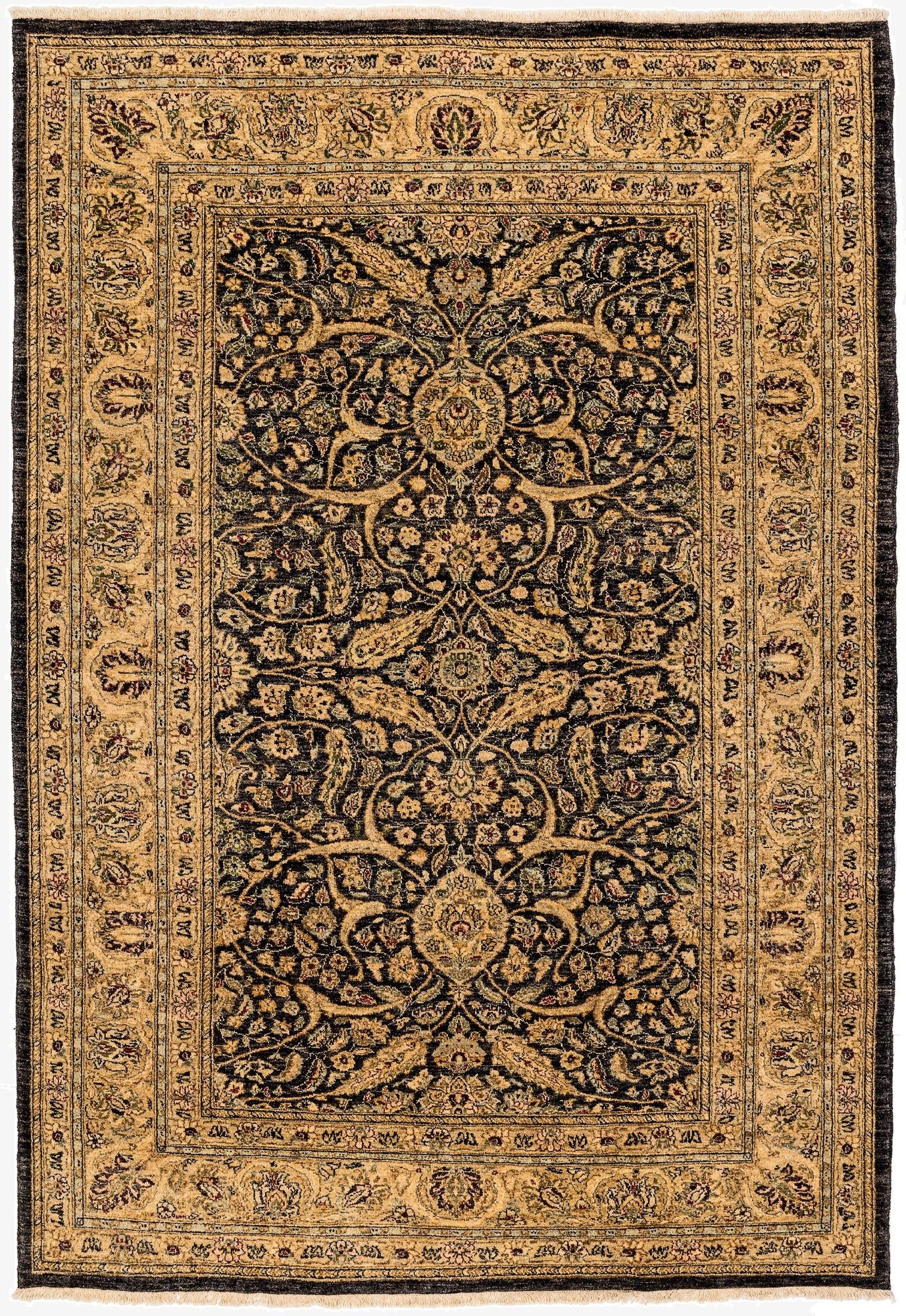  6' x 8' 9  Hand Knotted Ziegler Oriental Wool Rug
