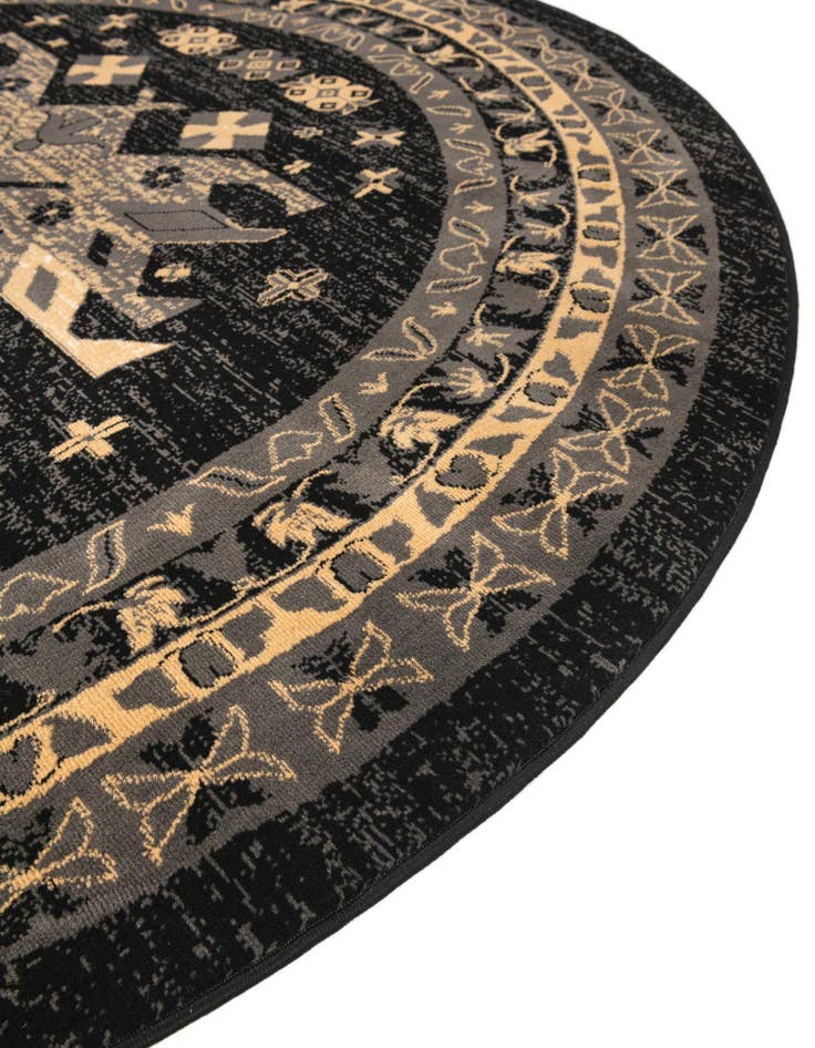 Detail image of  7' 10 x 7' 10 Heris Round Rug