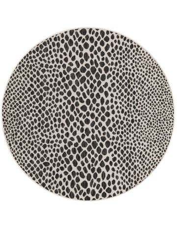 4' x 4' Washable Jill Zarin Cape Town Indoor / Outdoor Round Rug