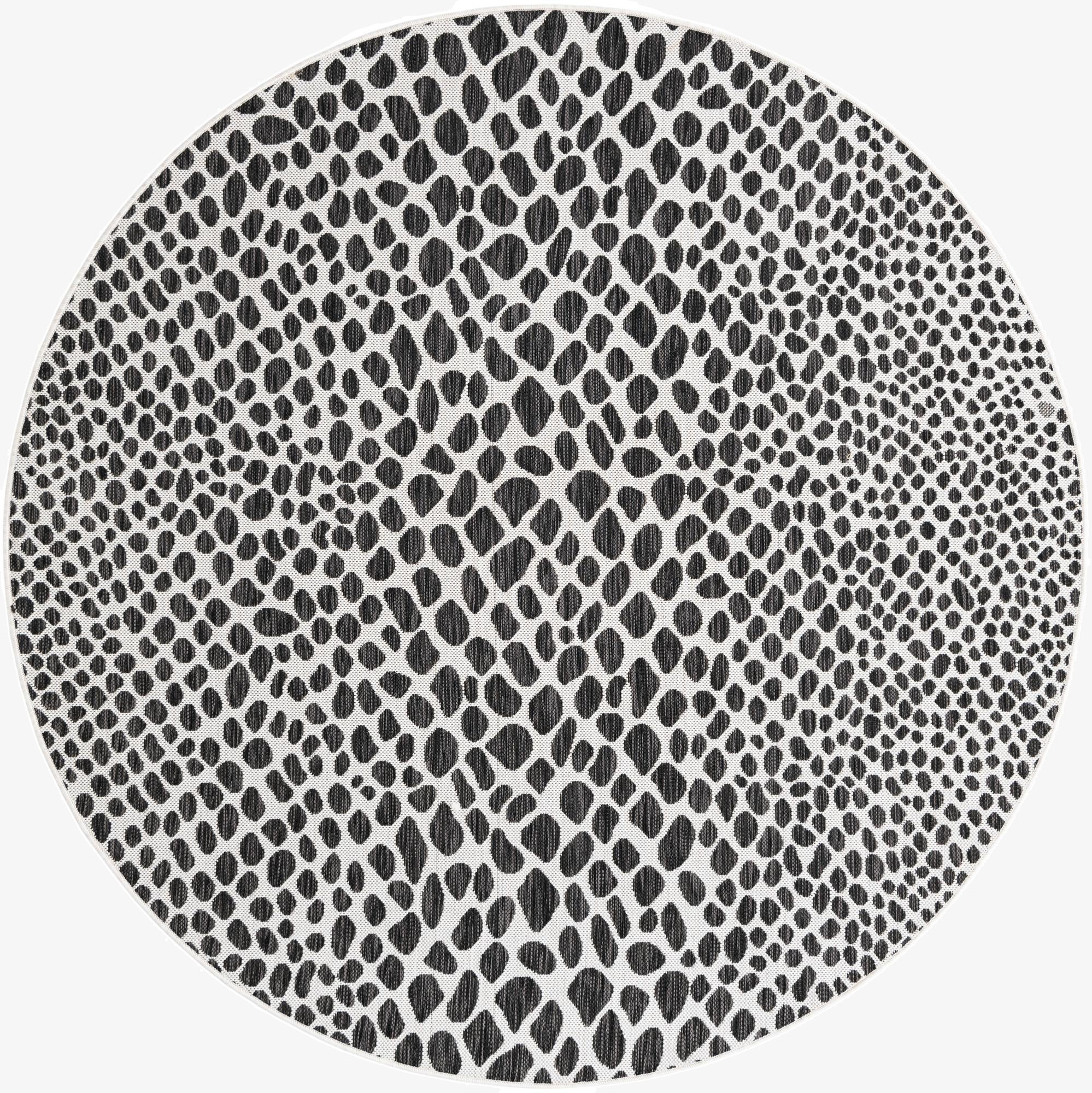  6' 7 x 6' 7  Washable Jill Zarin Cape Town Indoor / Outdoor Round Rug