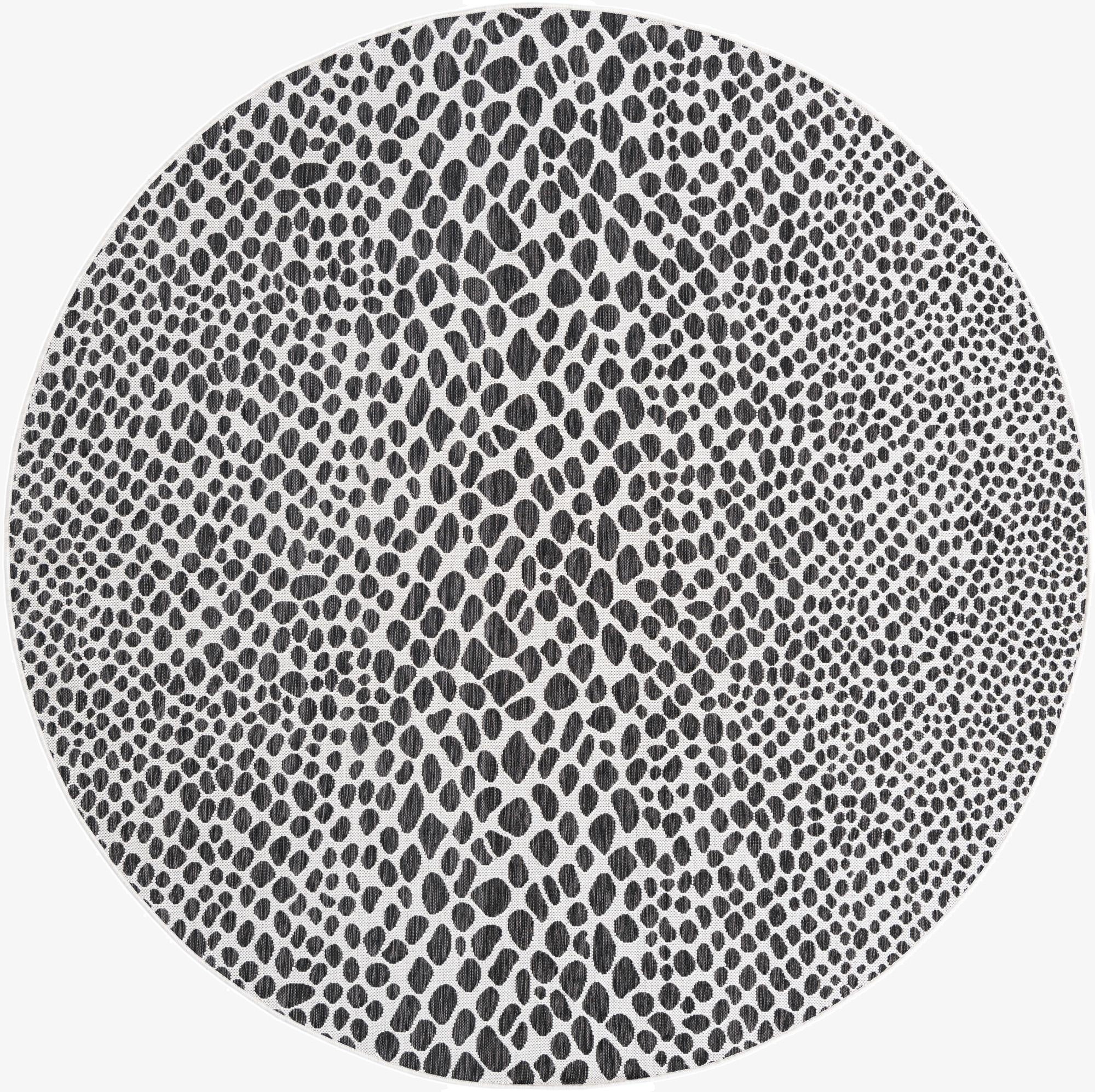  7' 10 x 7' 10  Washable Jill Zarin Cape Town Indoor / Outdoor Round Rug