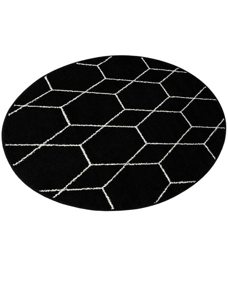 Detail image of  4' x 4' Lattice Frieze Round Rug