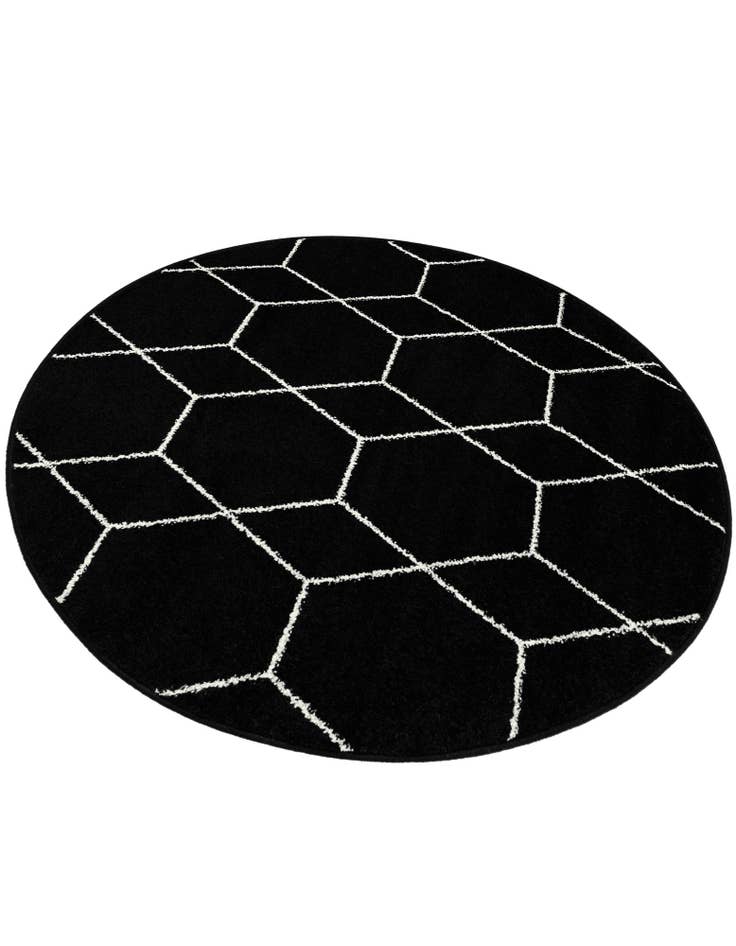 Detail image of  4' x 4' Lattice Frieze Round Rug