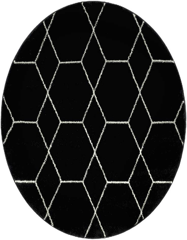 Detail image of  4' x 4' Lattice Frieze Round Rug