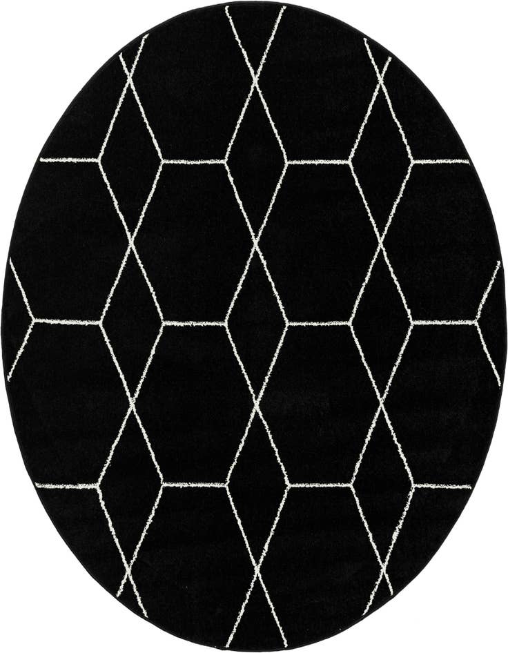 Detail image of 6' x 6' Lattice Frieze Round Rug