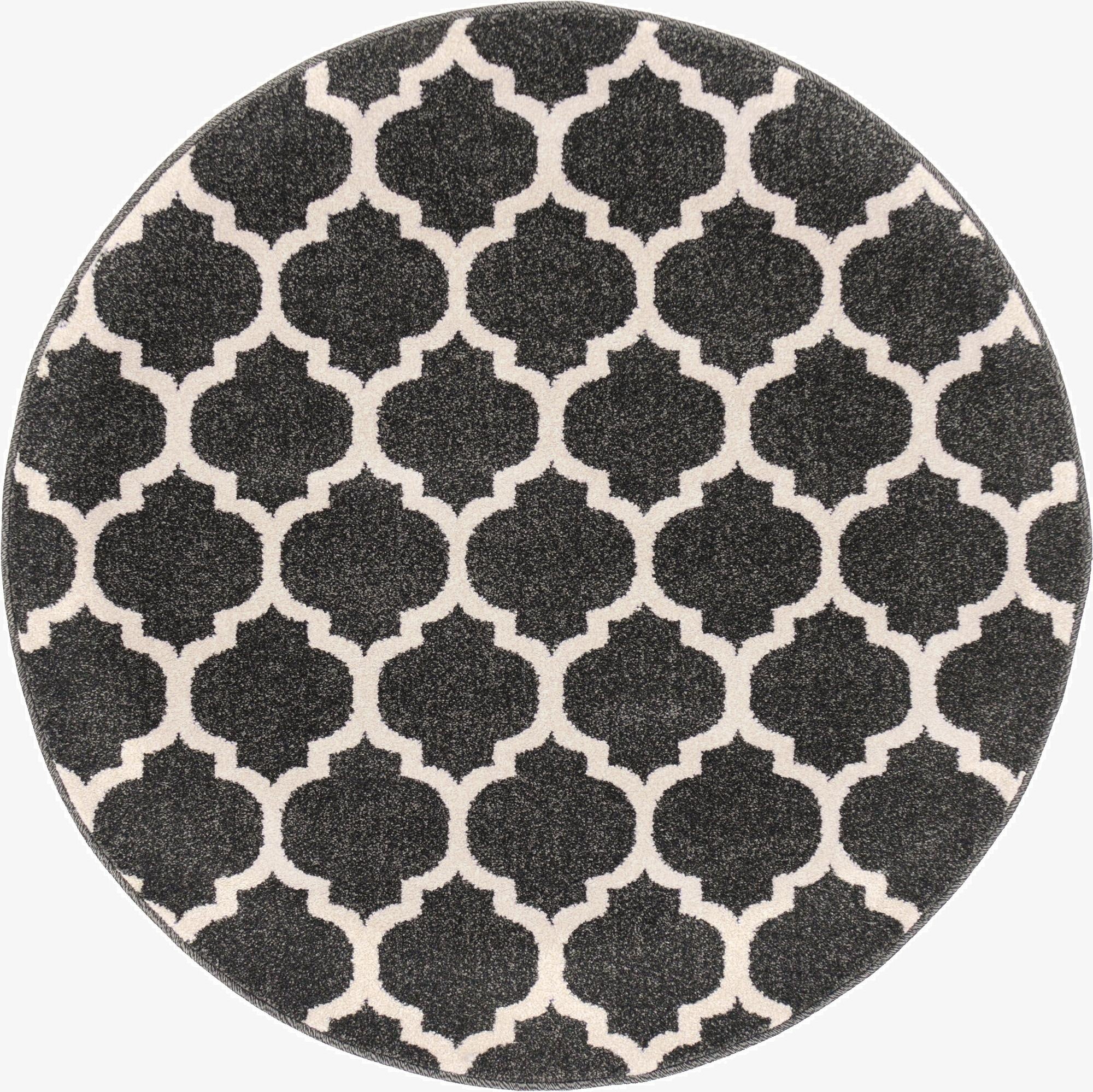  3' x 3' Lattice Round Rug