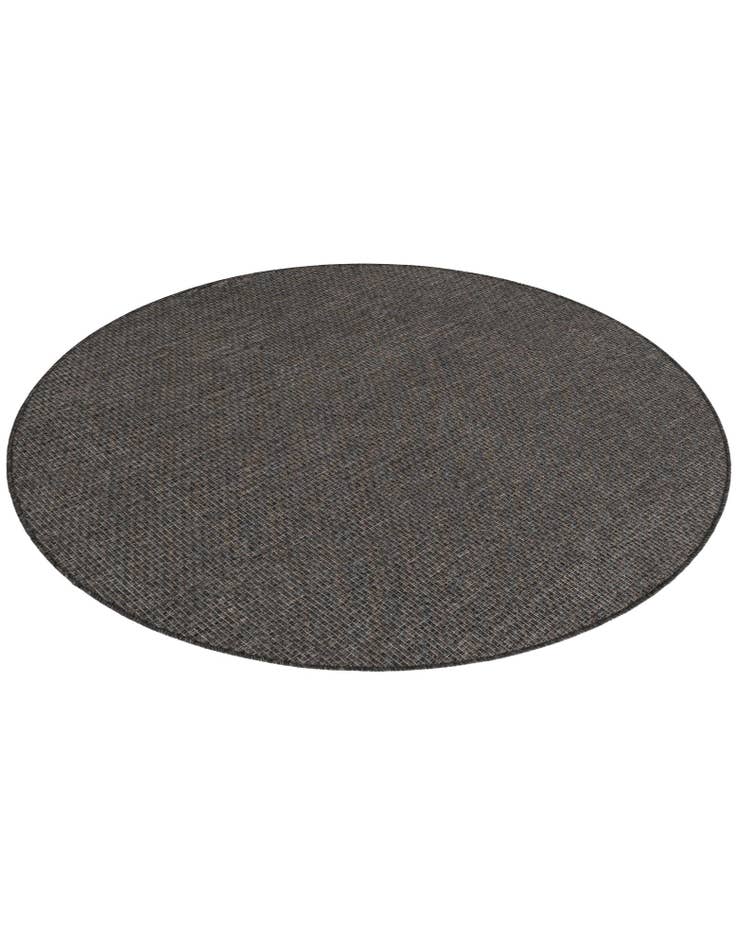 Detail image of  5' 3 x 5' 3  Washable Solid Indoor / Outdoor Round Rug